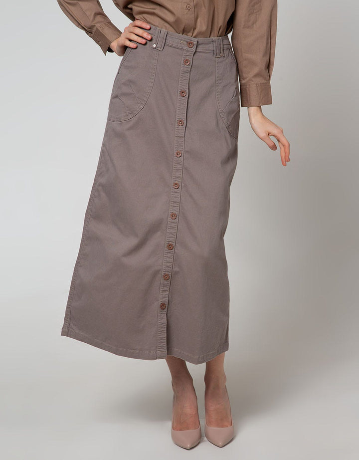 Triset Ladies Casual Rok Full Kancing