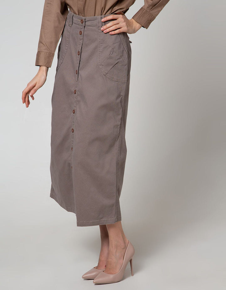 Triset Ladies Casual Rok Full Kancing