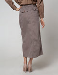 Triset Ladies Casual Rok Full Kancing