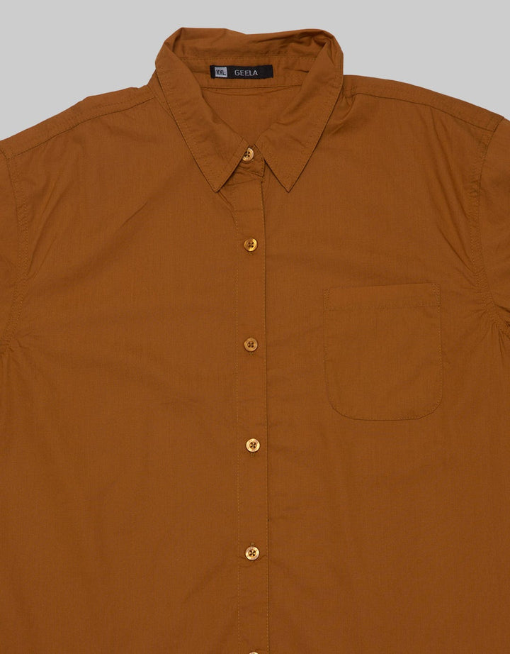 Geela Casual Plain Kemeja Wanita