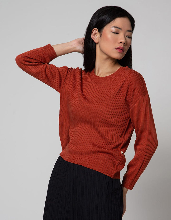 Triset Casual Textured Sweater Women