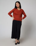 Triset Casual Textured Sweater Wanita