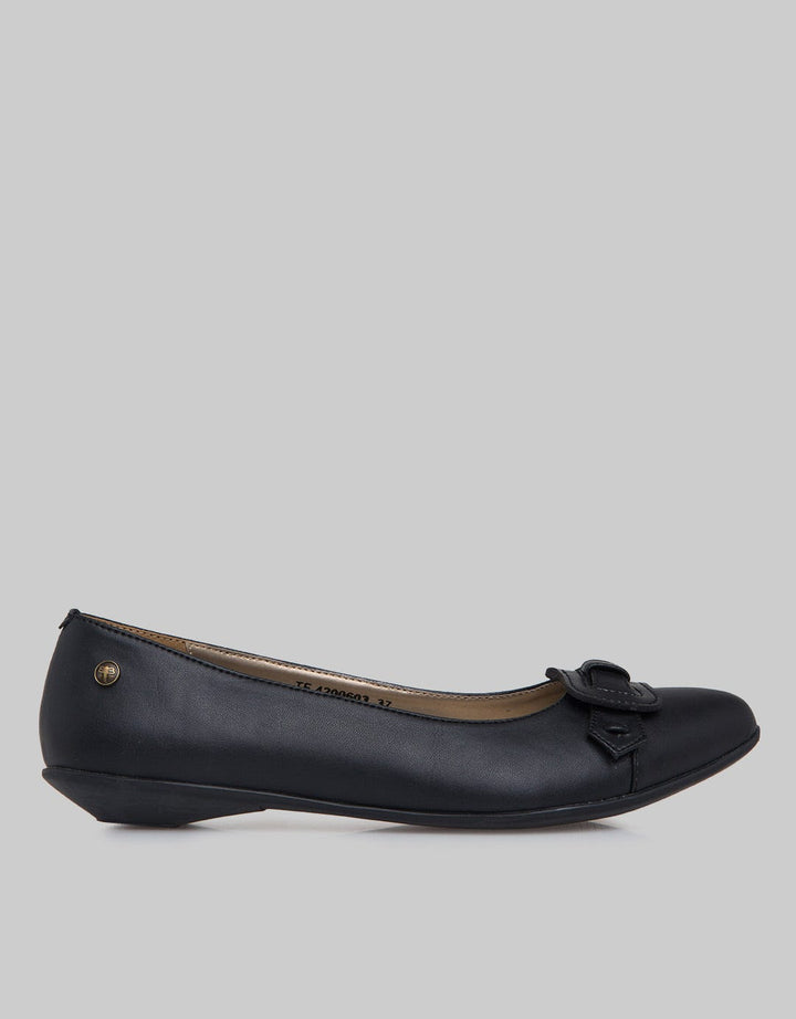Triset Sepatu Loafer Belt Ribbon Detail