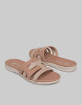 Triset Sandal Slip On Strap Kombinasi