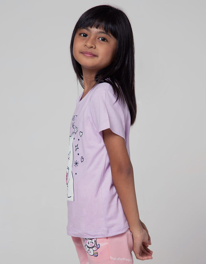 Little M Short Sleeve T-Shirt Sweet Love Cat