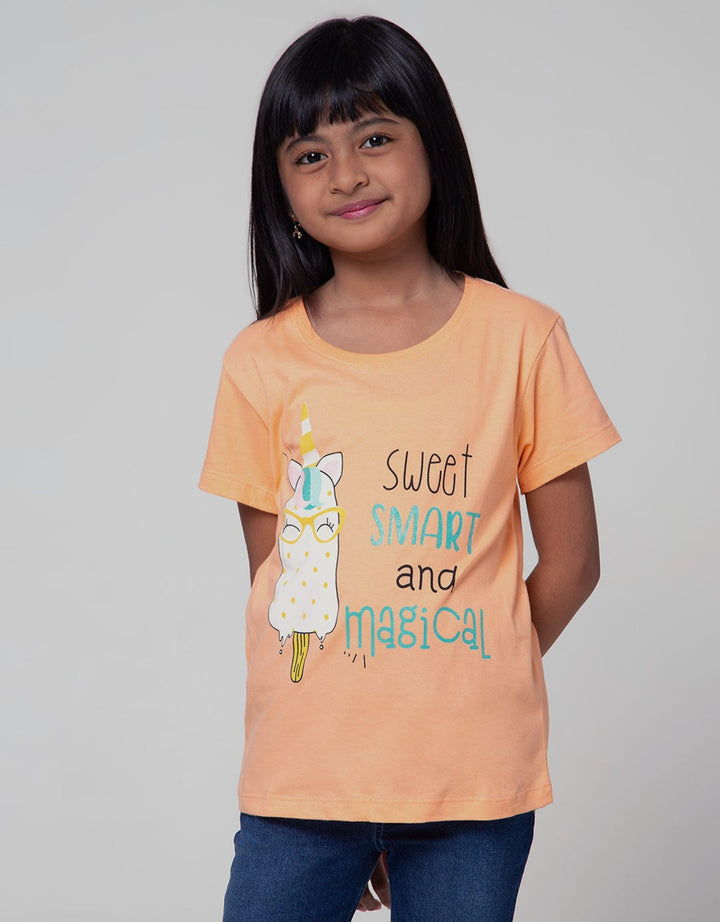 Little M Short Sleeve T-Shirt Sweet Smart And Magical