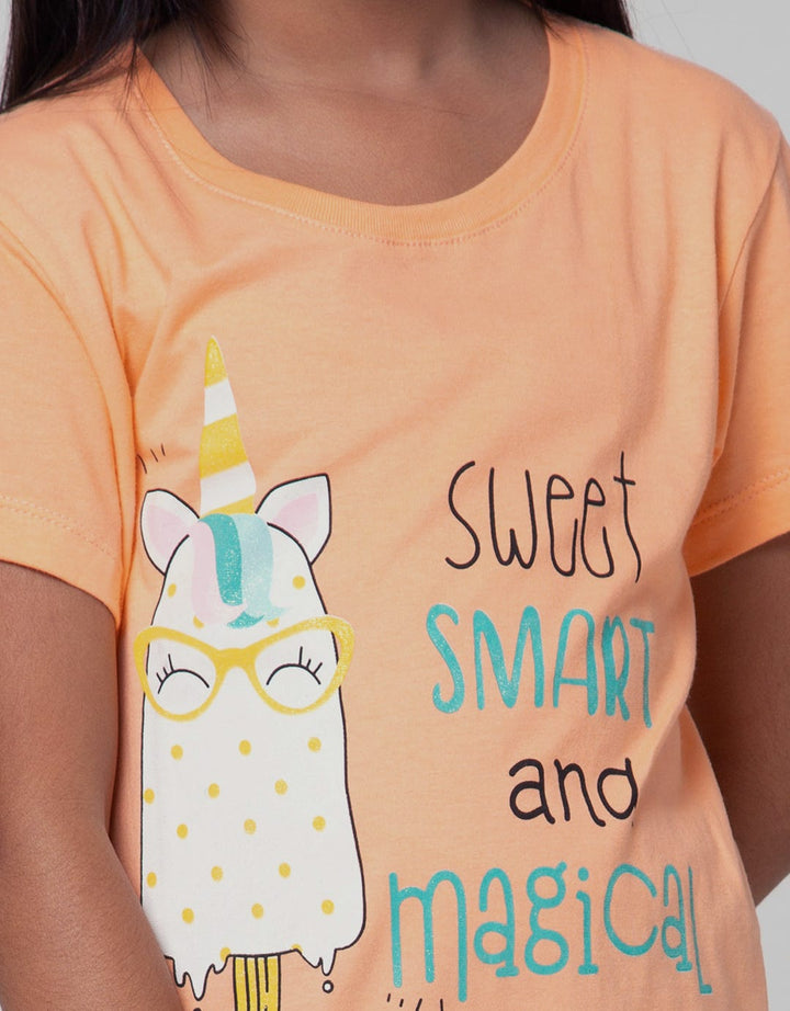 Little M Short Sleeve T-Shirt Sweet Smart And Magical