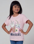 Little M Short Sleeve T-Shirt Besties Glass
