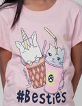 Little M Short Sleeve T-Shirt Besties Glass
