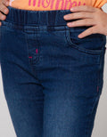 Little M Jegging Denim Unicorn Bordir Lutut