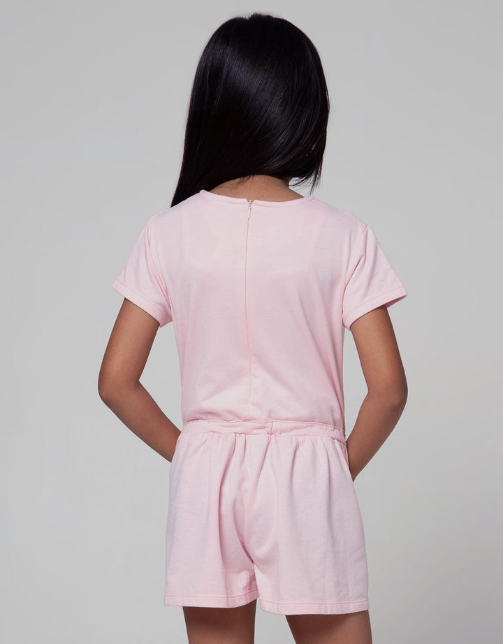 Little M Short Sleeve Jumpsuit Nonik Paris Poodle Serut