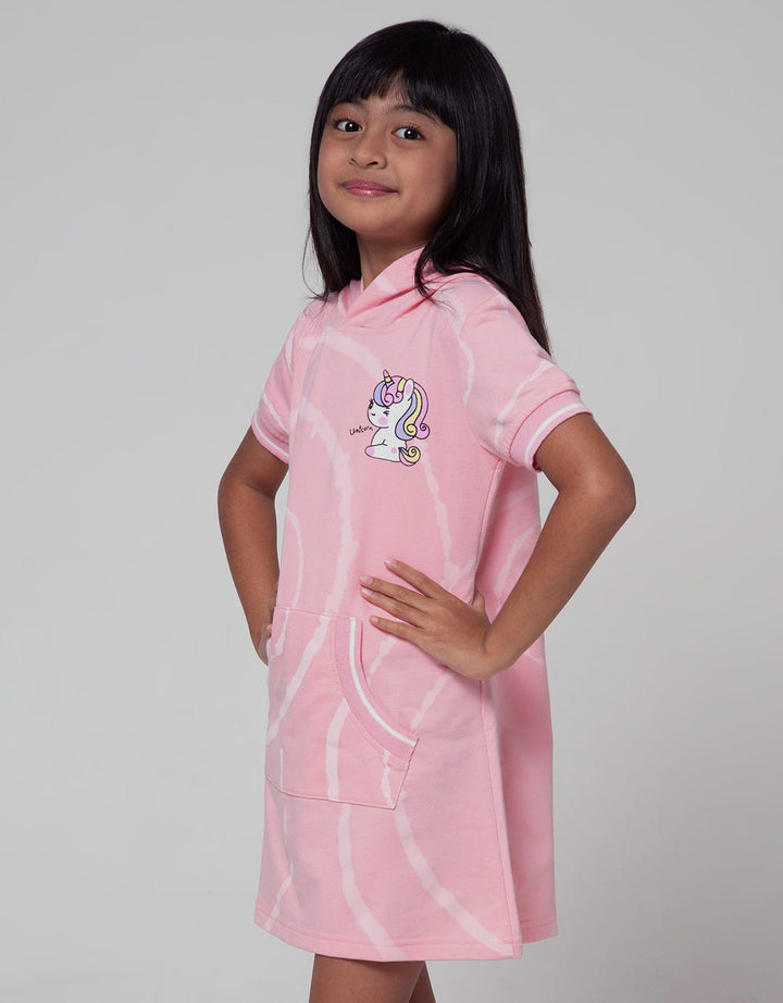 Little M Short Sleeve Midi Dress Dress Tie Dye