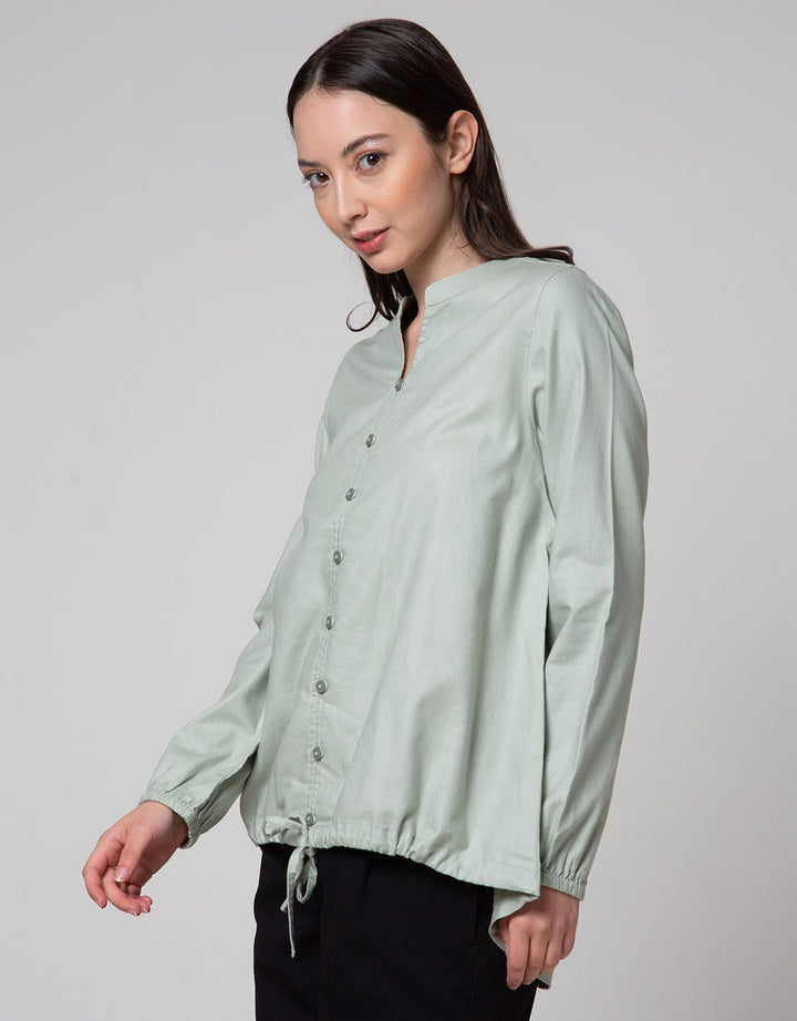 Triset Casual Drawstring Bottom Blouse