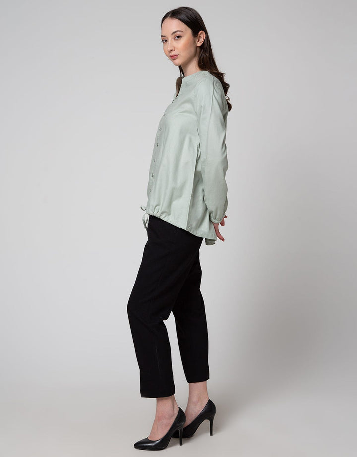 Triset Casual Drawstring Bottom Blouse