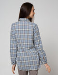 Triset Ladies Casual Blouse Plaid Look