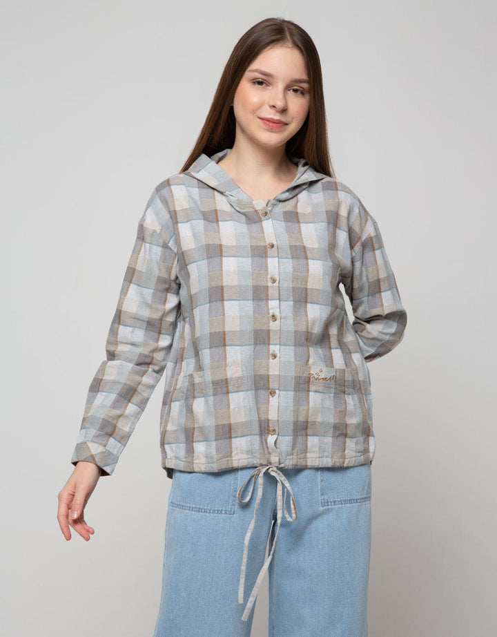 Triset Check Lon Women's Blouse