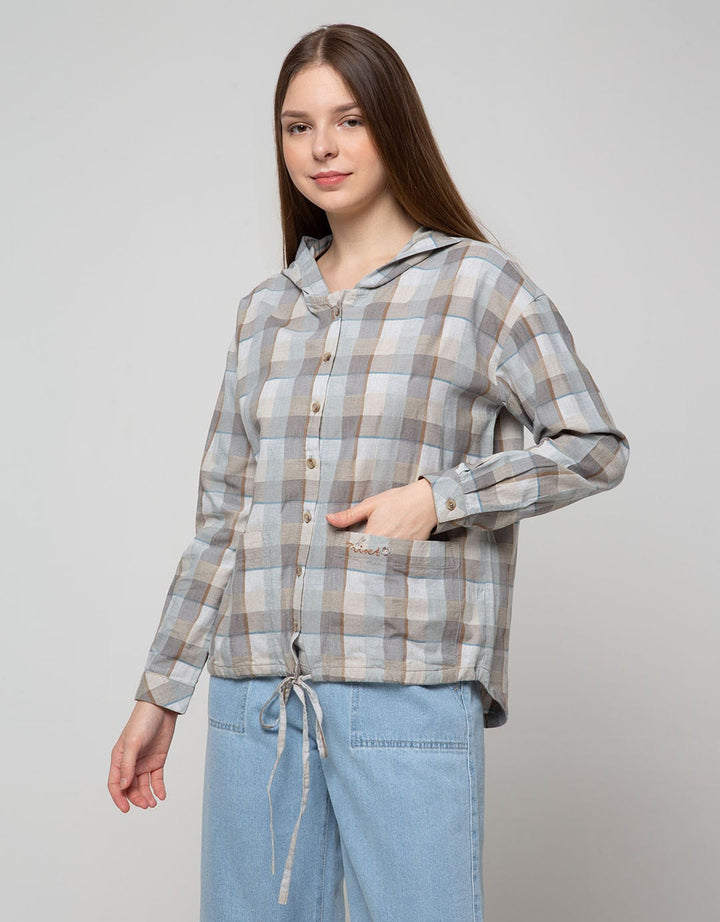 Triset Check Lon Women's Blouse