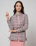 Triset Casual Plaid Blouse