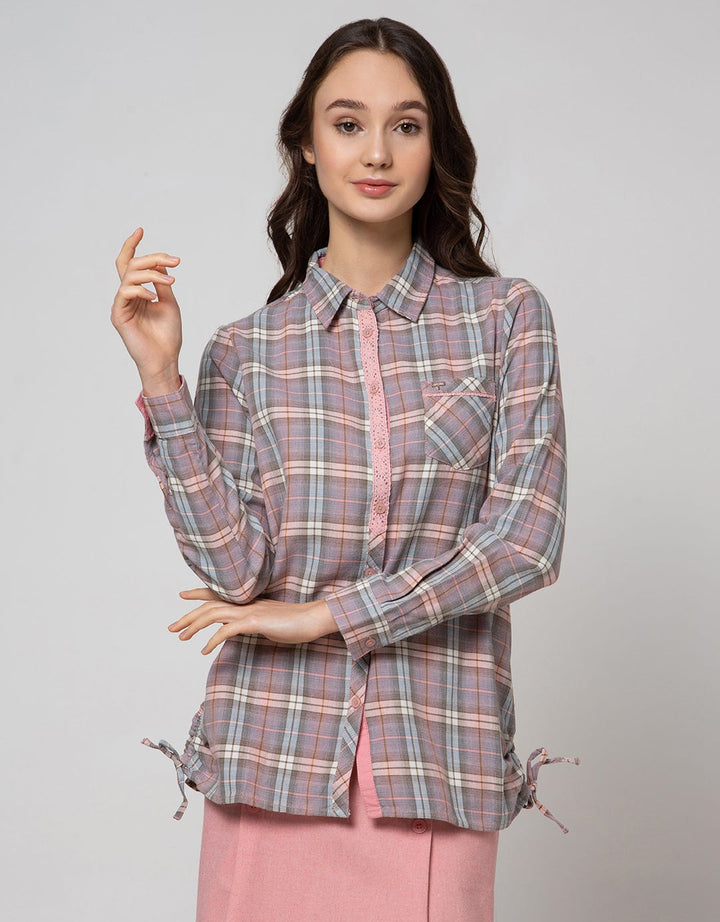 Triset Casual Plaid Blouse