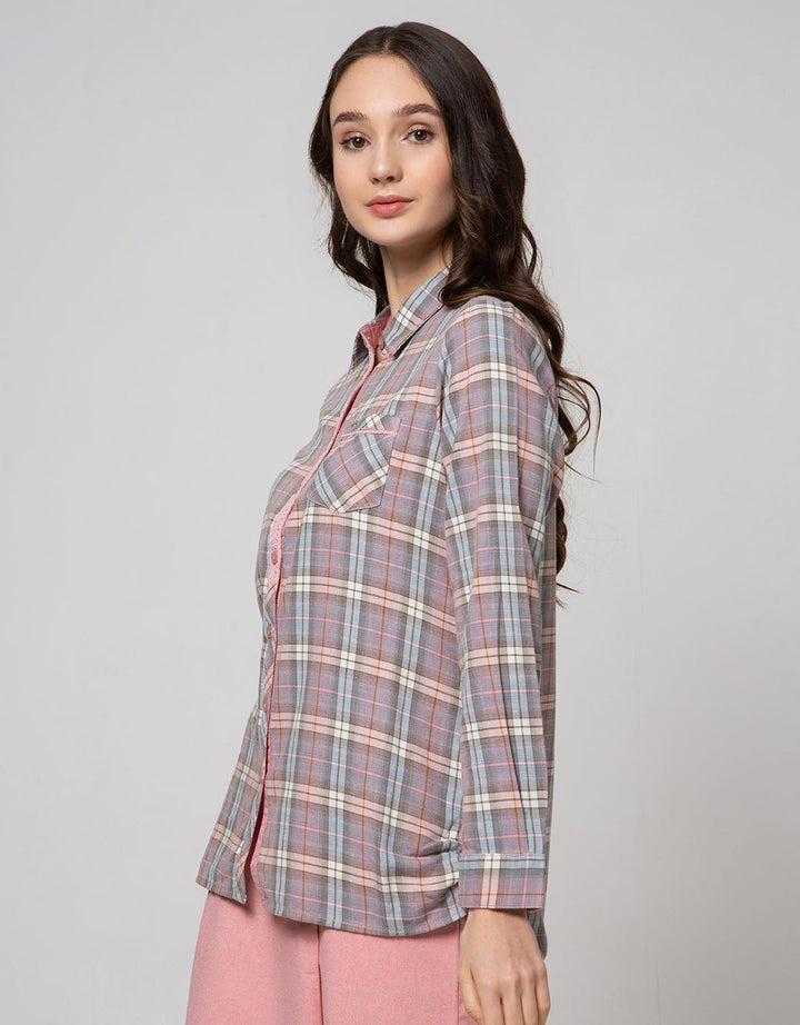 Triset Casual Plaid Blouse