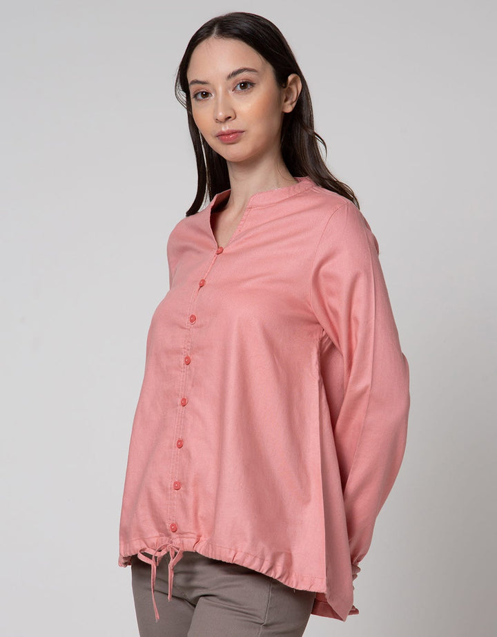 Triset Casual Drawstring Bottom Blouse
