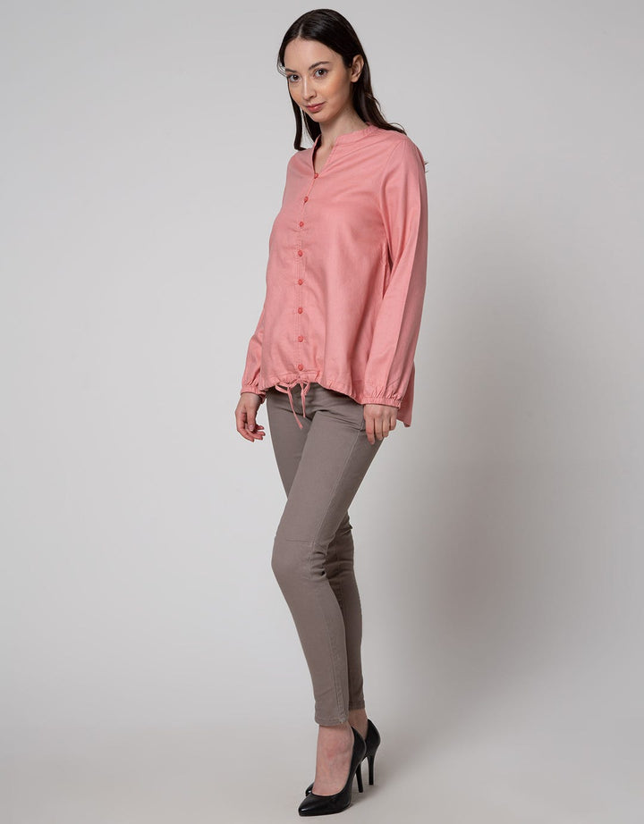 Triset Casual Drawstring Bottom Blouse
