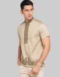 MOC Baju Koko Lengan Pendek Waffel Pria
