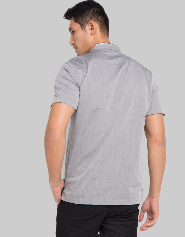 MOC Baju Koko Lengan Pendek Greys Pria