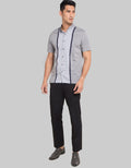 MOC Baju Koko Lengan Pendek Greys Pria