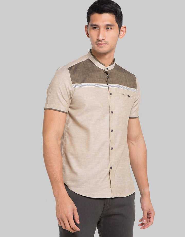 Moc Baju Koko Lengan Pendek Pria Silko