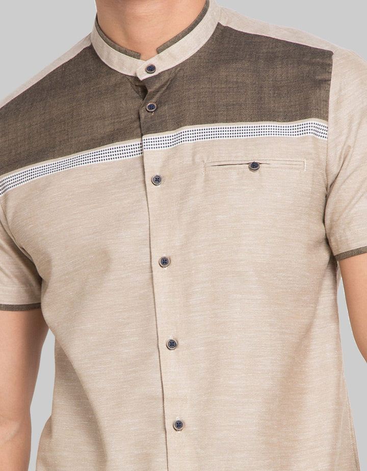 Moc Baju Koko Lengan Pendek Pria Silko