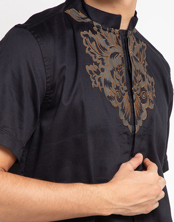 MOC Baju Koko Lengan Pendek Wallback Pria