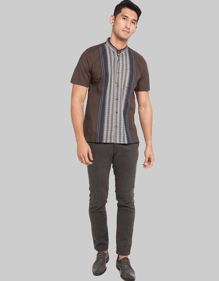 MOC Baju Koko Lengan Pendek Browny Pria