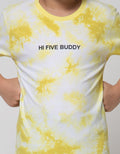 Nevada Short Sleeve T-Shirt Print Tye Dye Yellow