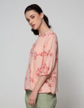 St. Yves 3/4 Blouse Cny Top Flower