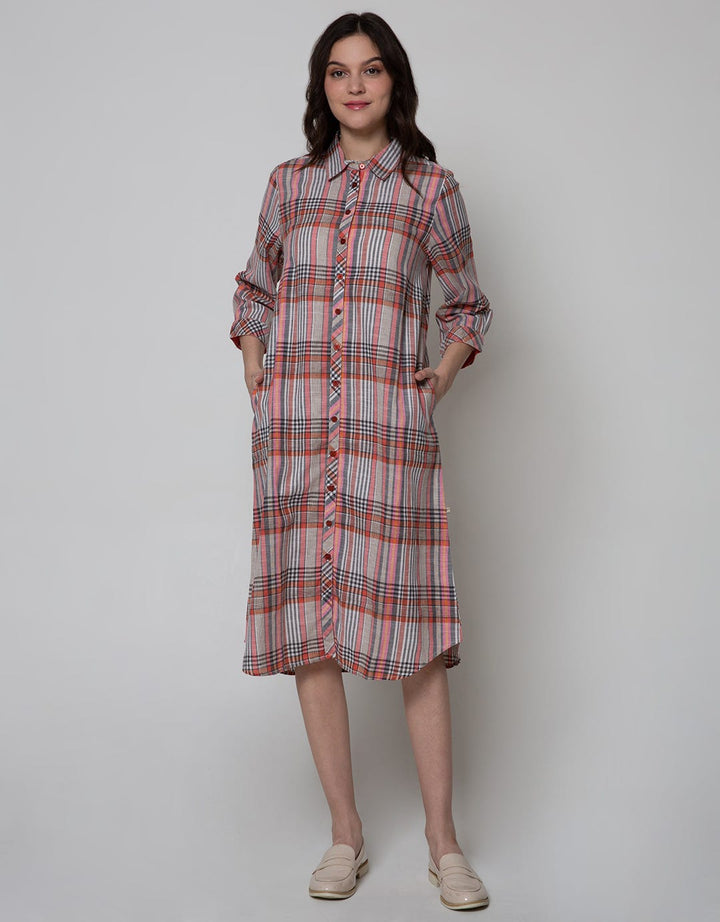 Triset Ladies Dress Full Button