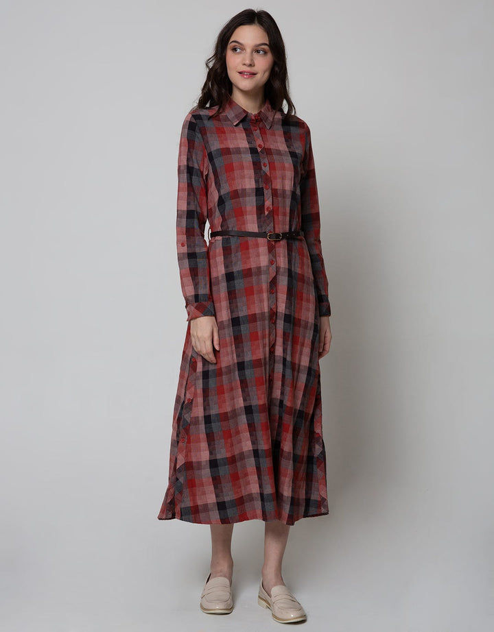 Triset Ladies Kemeja Dress Long Sleeve