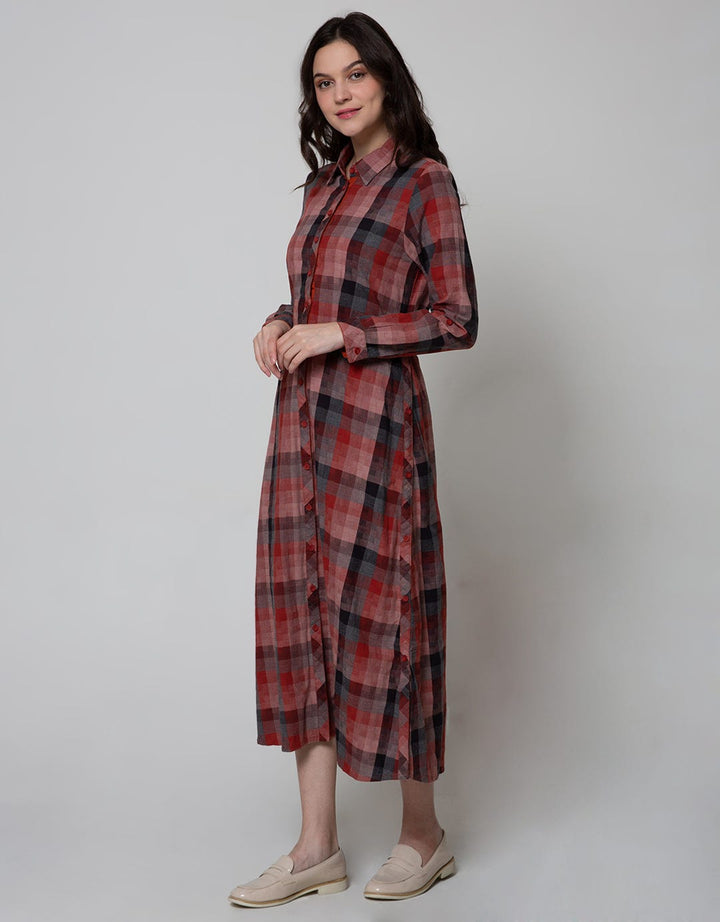 Triset Ladies Kemeja Dress Long Sleeve