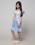 Disney Short Sleeve Midi Dress Ruffle Cinderella