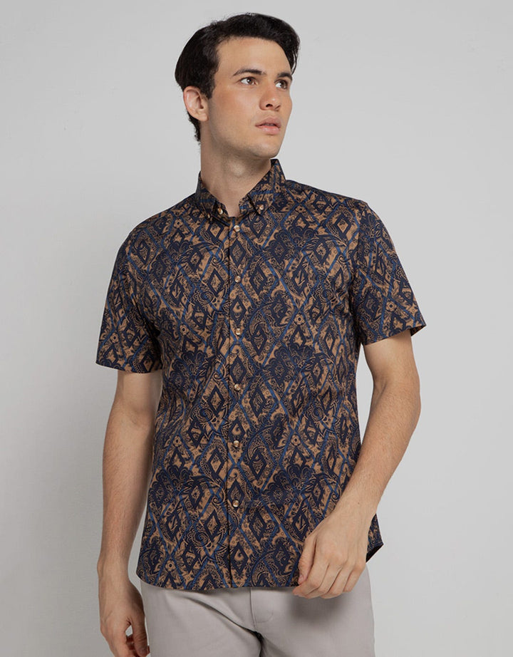 Moc Men's Short Sleeve Triblock Shirt