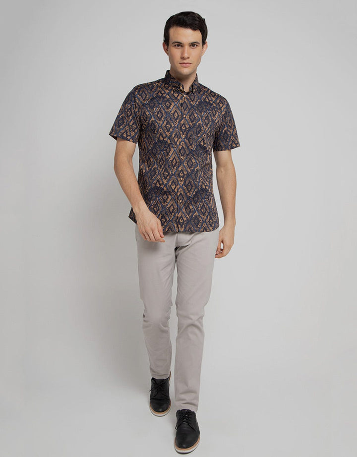 Moc Men's Short Sleeve Triblock Shirt