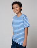 Nevada Short Sleeve T-Shirt Slub Print Stripe
