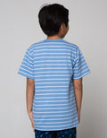 Nevada Short Sleeve T-Shirt Slub Print Stripe