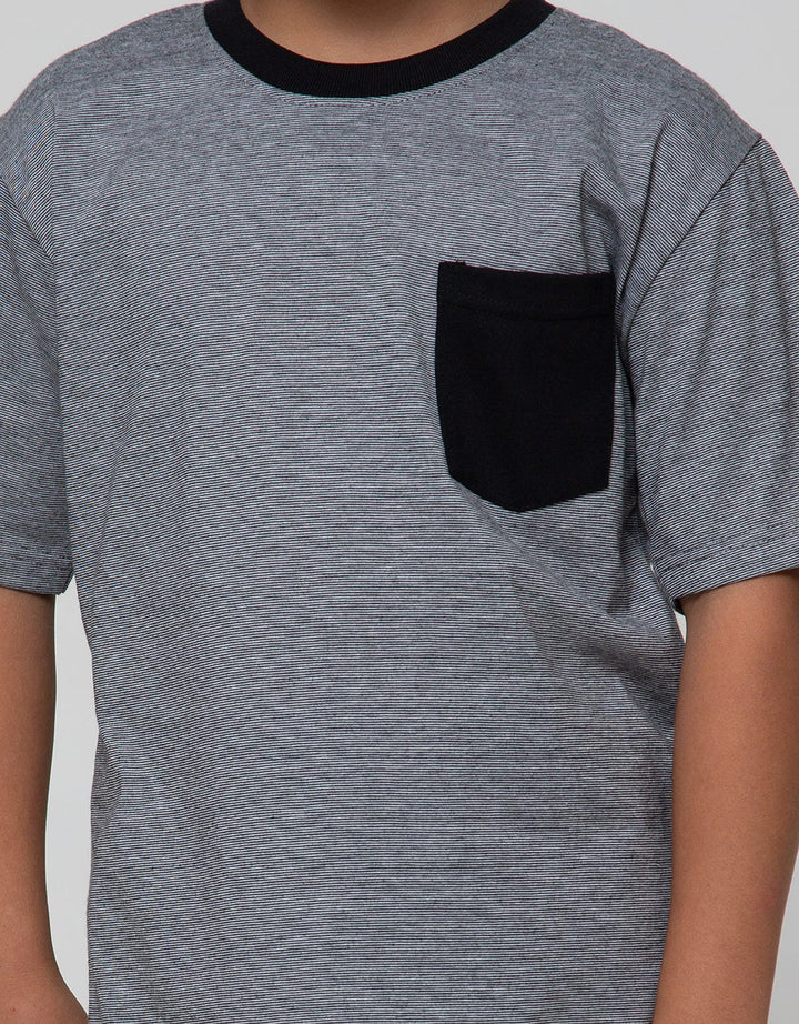 Nevada Short Sleeve T-Shirt Yanrdye Stripe With Pocket
