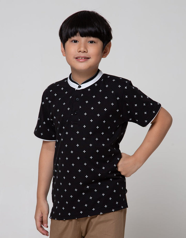 Nevada Short Sleeve T-Shirt Henley Lacoste Print