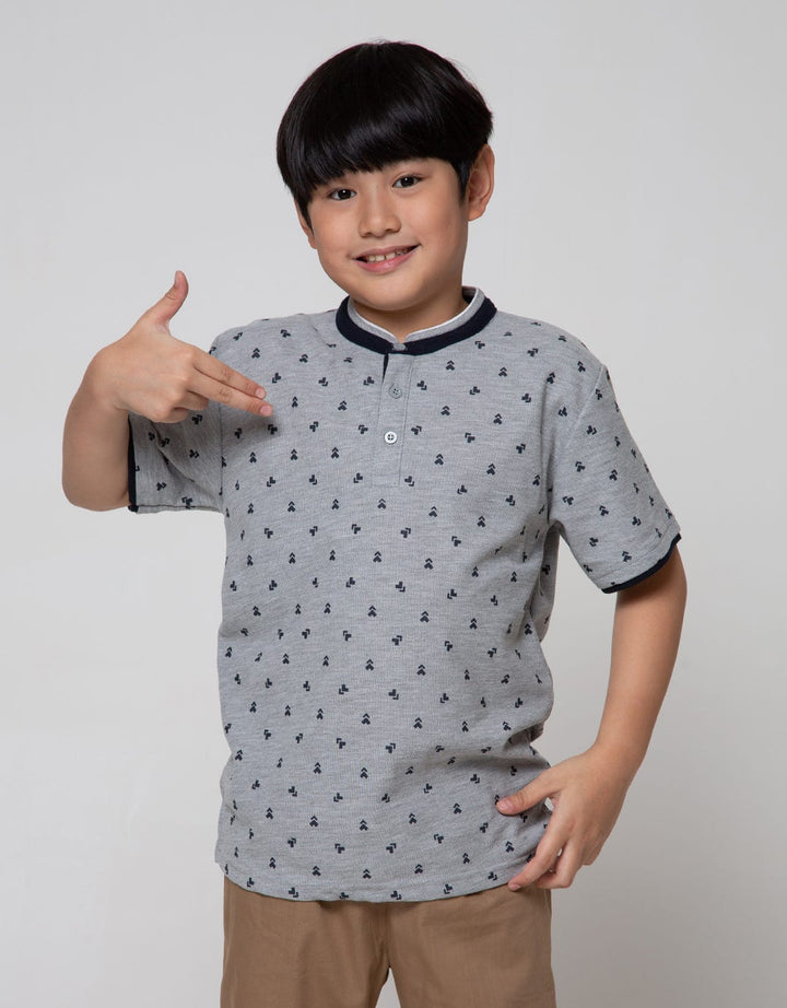 Nevada Short Sleeve T-Shirt Henley Lacoste Print