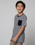 Nevada Short Sleeve T-Shirt Yarndye Stripe Basic With Pocket
