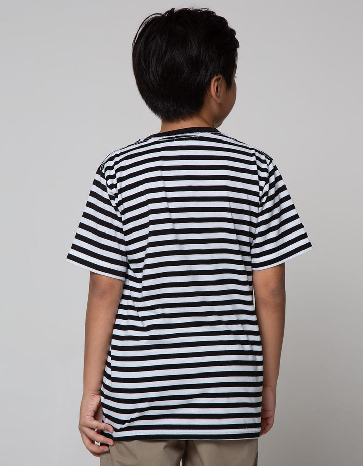 Nevada Short Sleeve T-Shirt Yarndye Stripe Basic With Pocket
