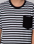 Nevada Short Sleeve T-Shirt Yarndye Stripe Basic With Pocket