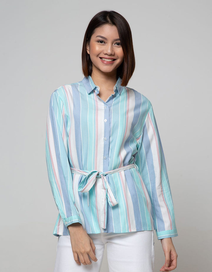 Nevada Long Sleeve Shirt Top Stripe